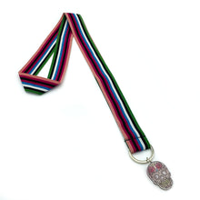 Φόρτωση εικόνας στο εργαλείο προβολής Συλλογής, Χειροποίητο μπρελόκ λαιμού από συνθετικό ιμάντα, μεταλλικό κρίκο και plexi glass διακοσμητικό στοιχείο.