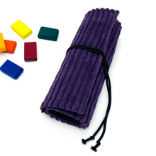 Φόρτωση εικόνας στο εργαλείο προβολής Συλλογής, Χειροποίητη Waldorf κασετίνα από βαμβακερά ύφασματα με θέμα Purple