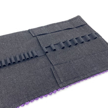 Φόρτωση εικόνας στο εργαλείο προβολής Συλλογής, Χειροποίητη Waldorf κασετίνα από βαμβακερά ύφασματα με θέμα Purple