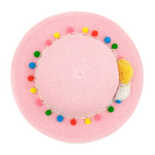 Φόρτωση εικόνας στο εργαλείο προβολής Συλλογής, Παιδικό καπέλο για κορίτσια με πολύχρωμα πομπον
