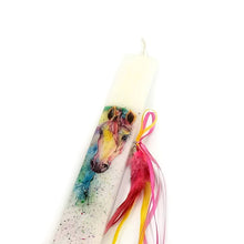 Φόρτωση εικόνας στο εργαλείο προβολής Συλλογής, Πασχαλινή χειροποίητη λαμπάδα για κορίτσι Άλογο