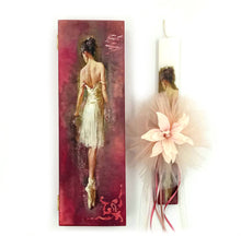 Φόρτωση εικόνας στο εργαλείο προβολής Συλλογής, Πασχαλινή χειροποίητη λαμπάδα για κορίτσι Μπαλαρίνα με ξύλινο κουτί