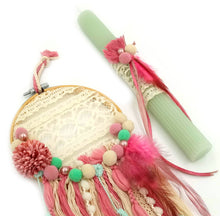 Φόρτωση εικόνας στο εργαλείο προβολής Συλλογής, Πασχαλινή χειροποίητη λαμπάδα για κορίτσι Ονειροπαγίδα