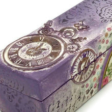 Φόρτωση εικόνας στο εργαλείο προβολής Συλλογής, Πασχαλινή χειροποίητη λαμπάδα με φυσική αποξηραμένη λεβάντα και ξύλινο κουτί.