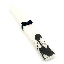 Φόρτωση εικόνας στο εργαλείο προβολής Συλλογής, Πασχαλινή χειροποίητη λαμπάδα για όσους αγάπησαν τον ιδιαίτερο χαρακτήρα της μίας και μοναδικής Wednesday Addams