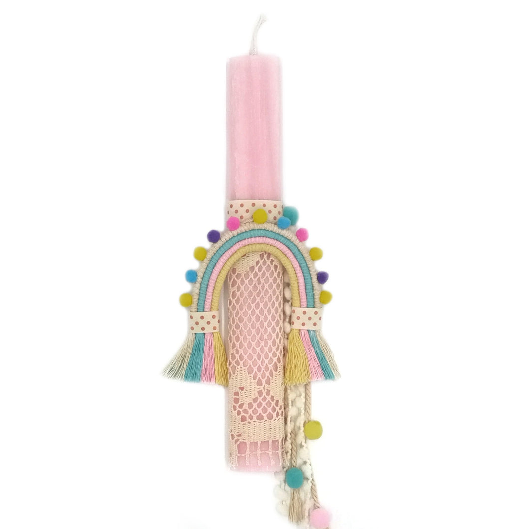 Λαμπάδα Boho Rainbow