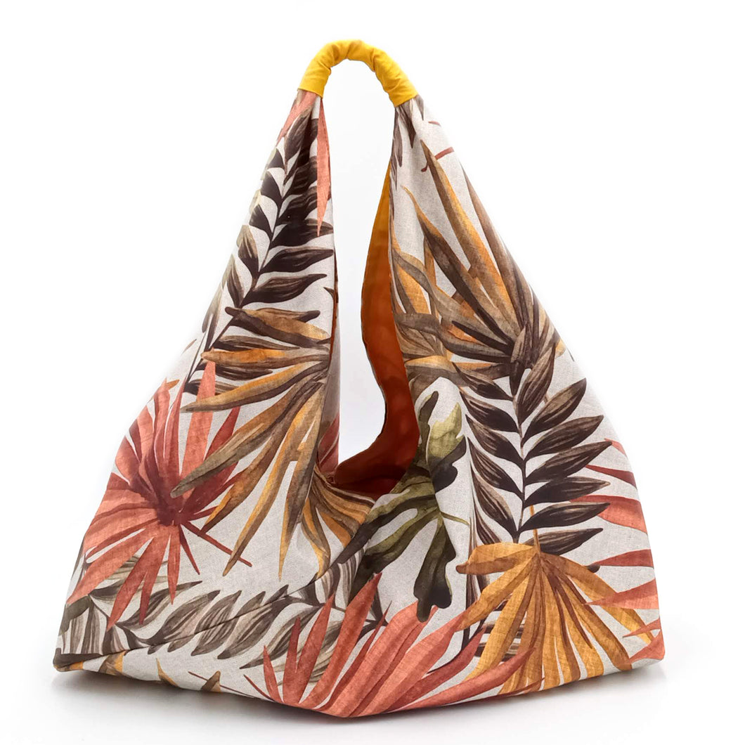 Tropical Leafs Origami Bag